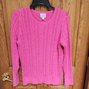 St. John's Bay Vibrant Pink Crew Neck Sweater